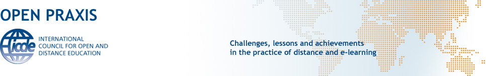 OPEN PRAXIS "Callenge, lessons and achievements in the practice of distance and e-learning"