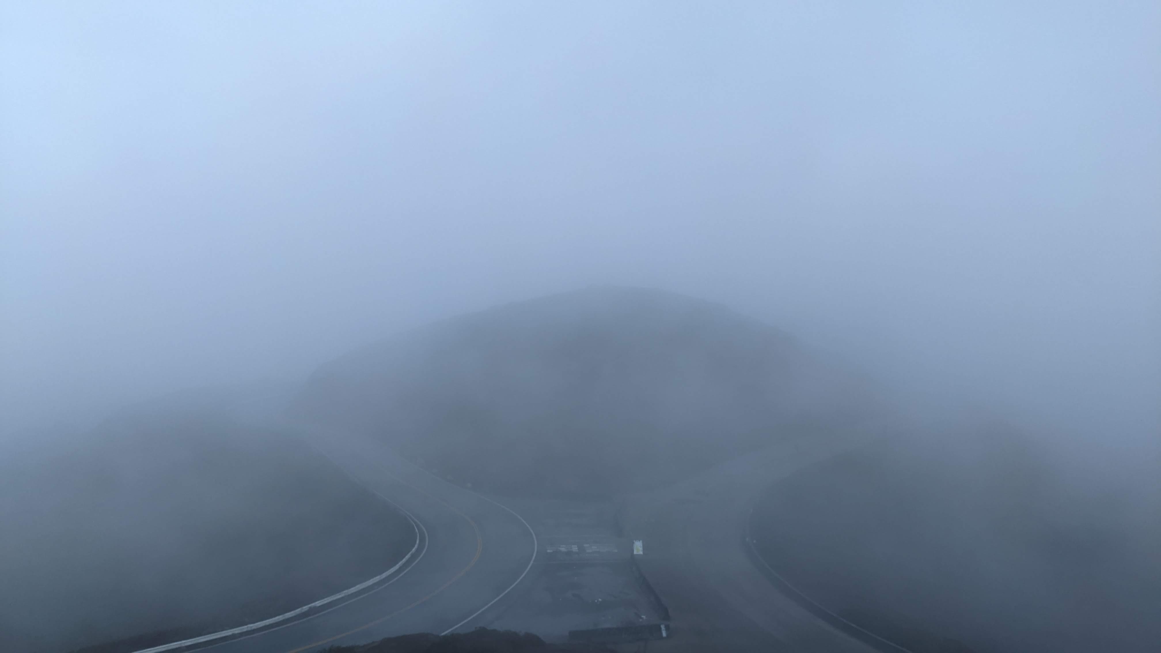 foggy hill