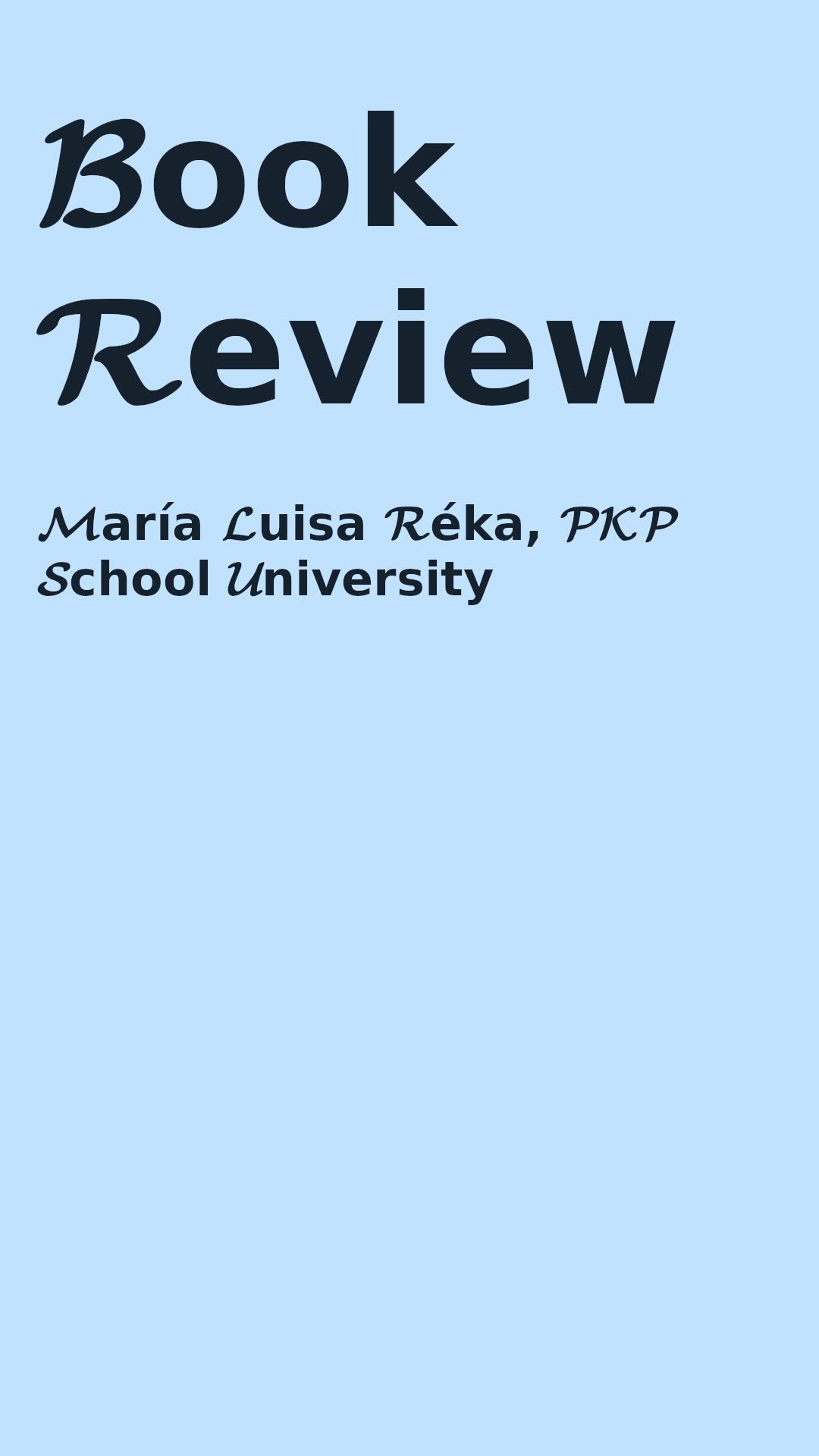 Book Review Cover
